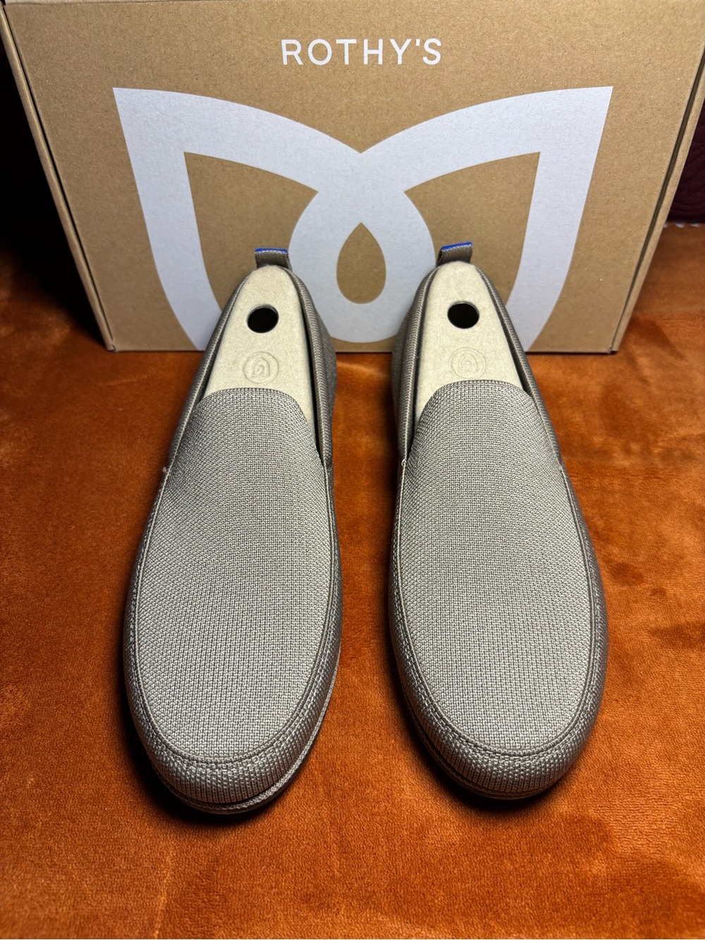 Rothy's Men's Slip-On Loafers in Taupe Faded Brown